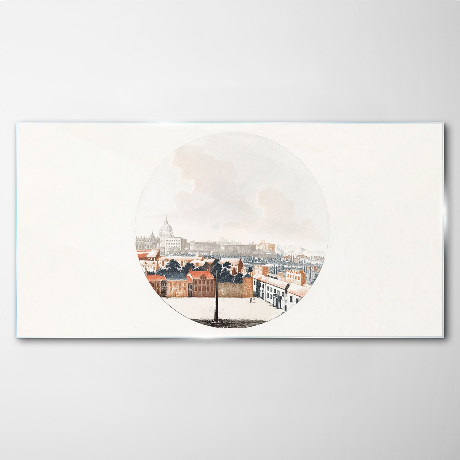 

Foto-obraz szklany Miasto pejzaż niebo 100x50 cm