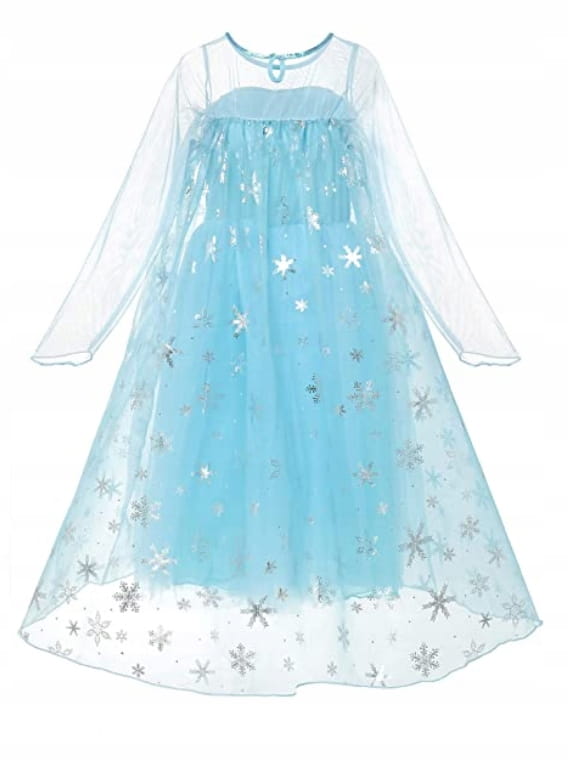 Strój Elsa Frozen Kraina Lodu Rękawiczki 98- 104 Rozmiar 98-104