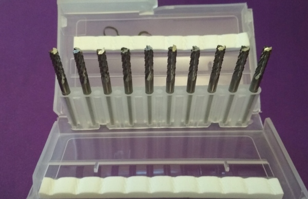 Zestaw frezów 3.0 mm do Cnc (kukurydz, 10 sztuk)