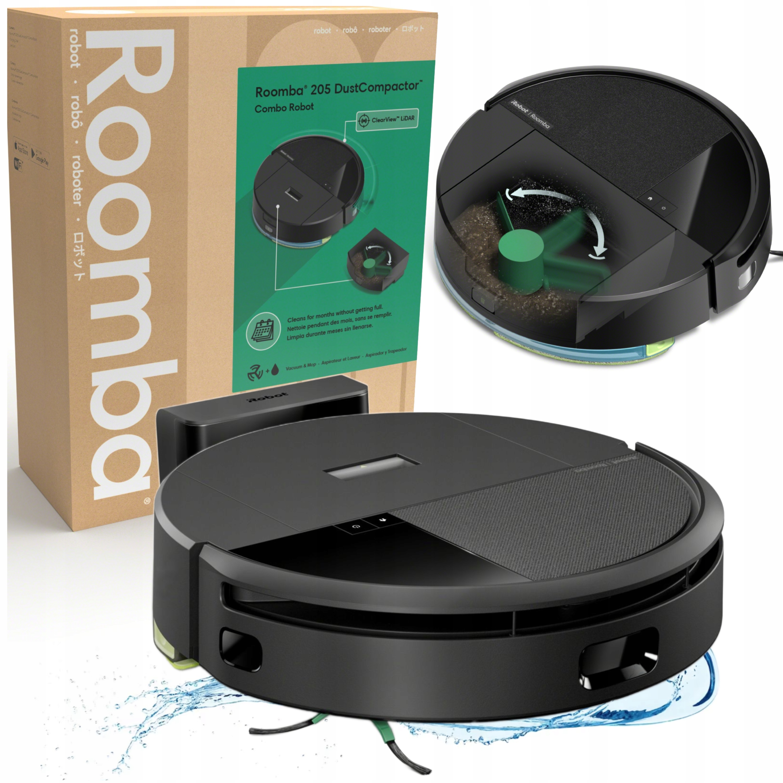 ルンバ　Roomba 205 DustCompactor Combo Robot odkurzająco-mopujący iRobot Roomba 205 DustCompactor