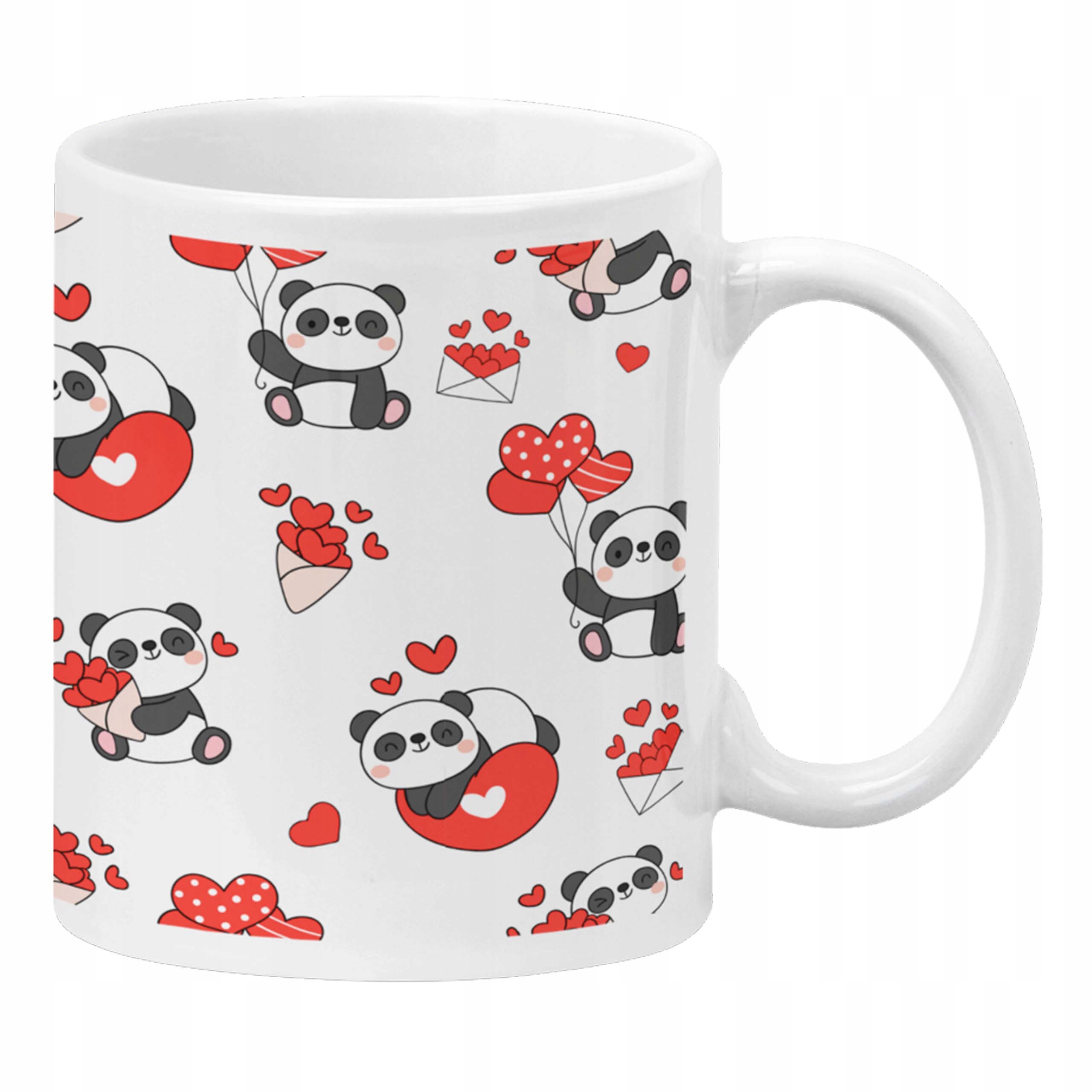 

Kubek Panda pany Serca do kawy dla przyjaciółki