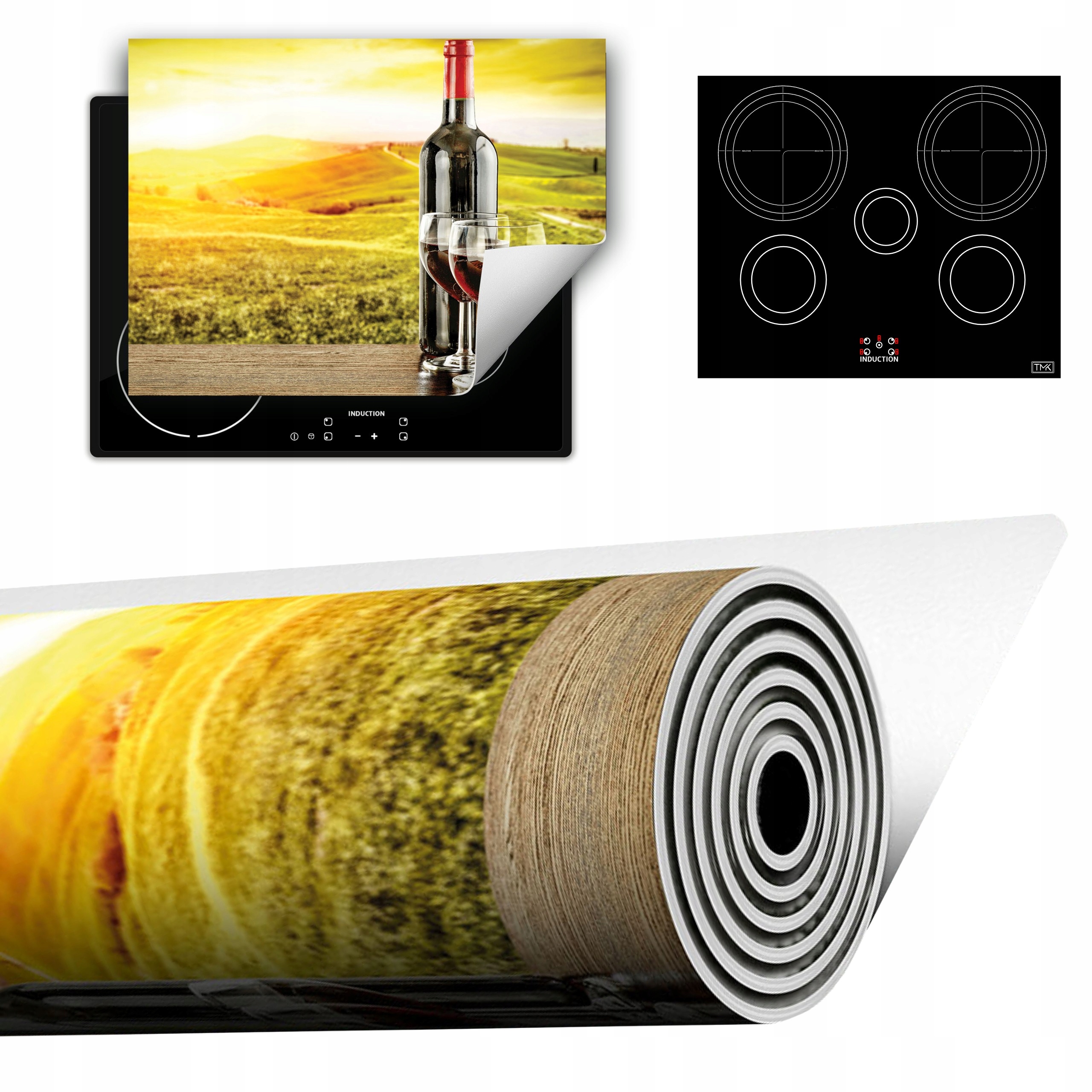 Vinylová Podložka Do Kuchyně Více Místa 70x52 víno