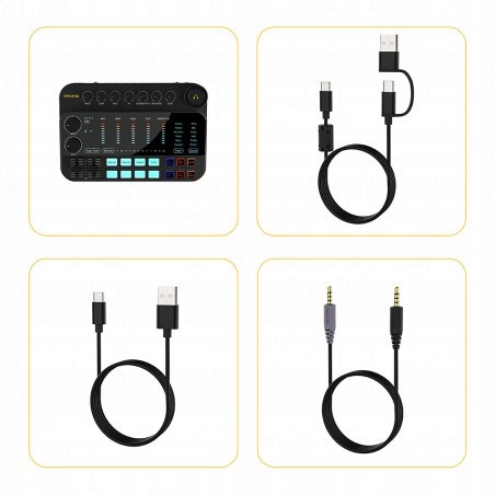 Mixážny audio pult , 7Ryms 7Caster SE2 Xlr 3,5 mm jack 6,35 mm Blueto