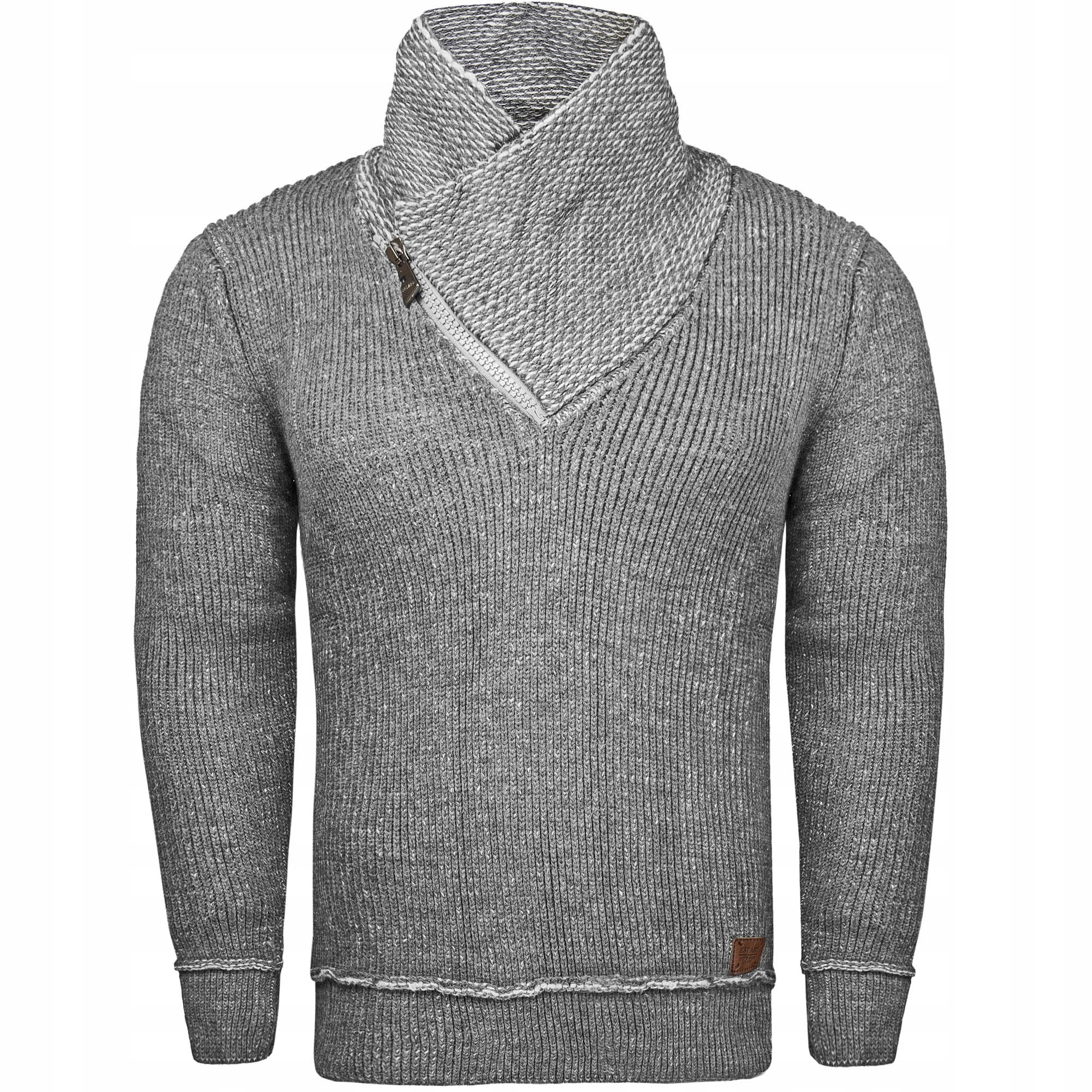 

Sweter Męski Z Kominem Wełna XL