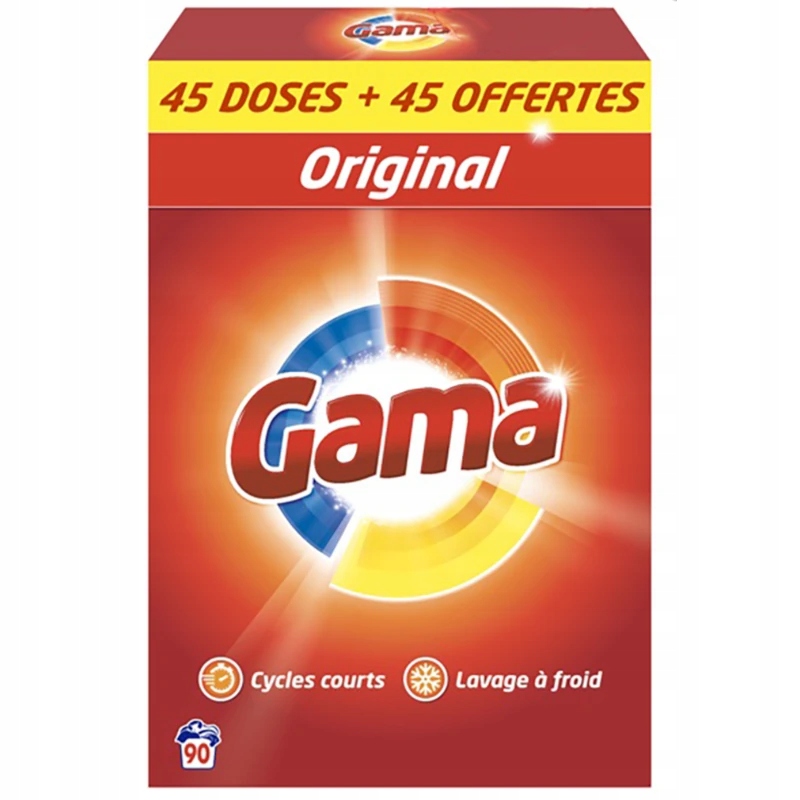 Levně Gama 3v1 Prací prášek univerzální 5.85kg 90 praní