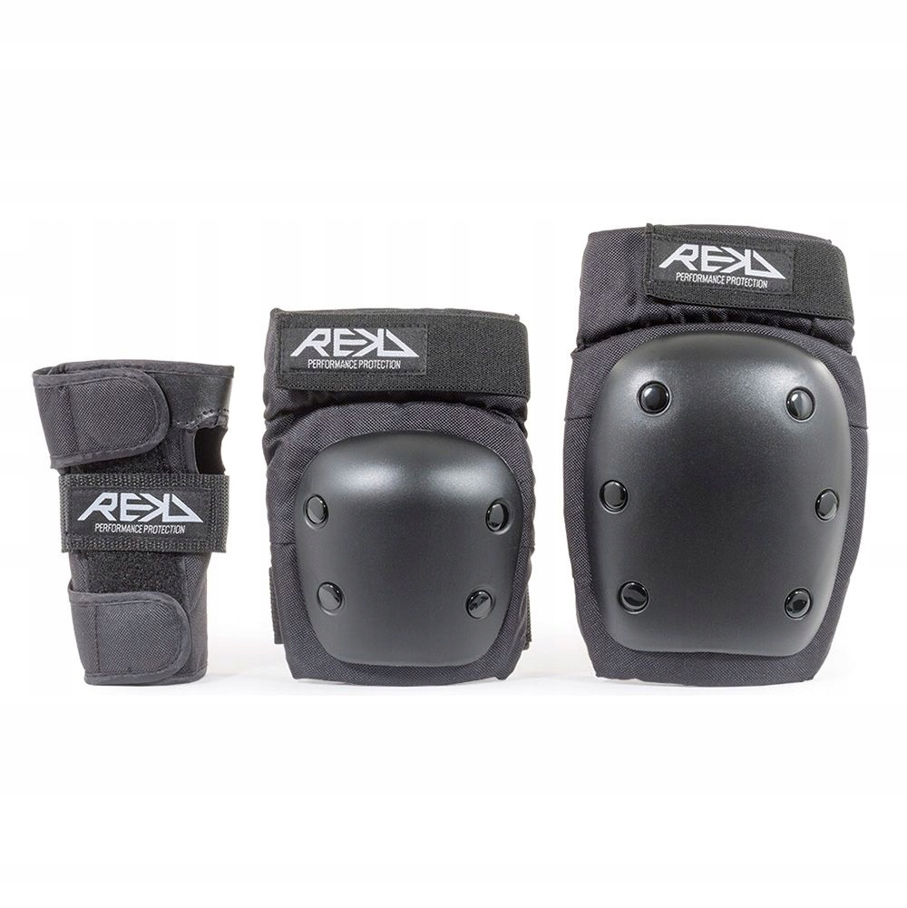 Zestaw ochraniaczy Rekd Triple na hulajnogę bk M certyfikowane czarne