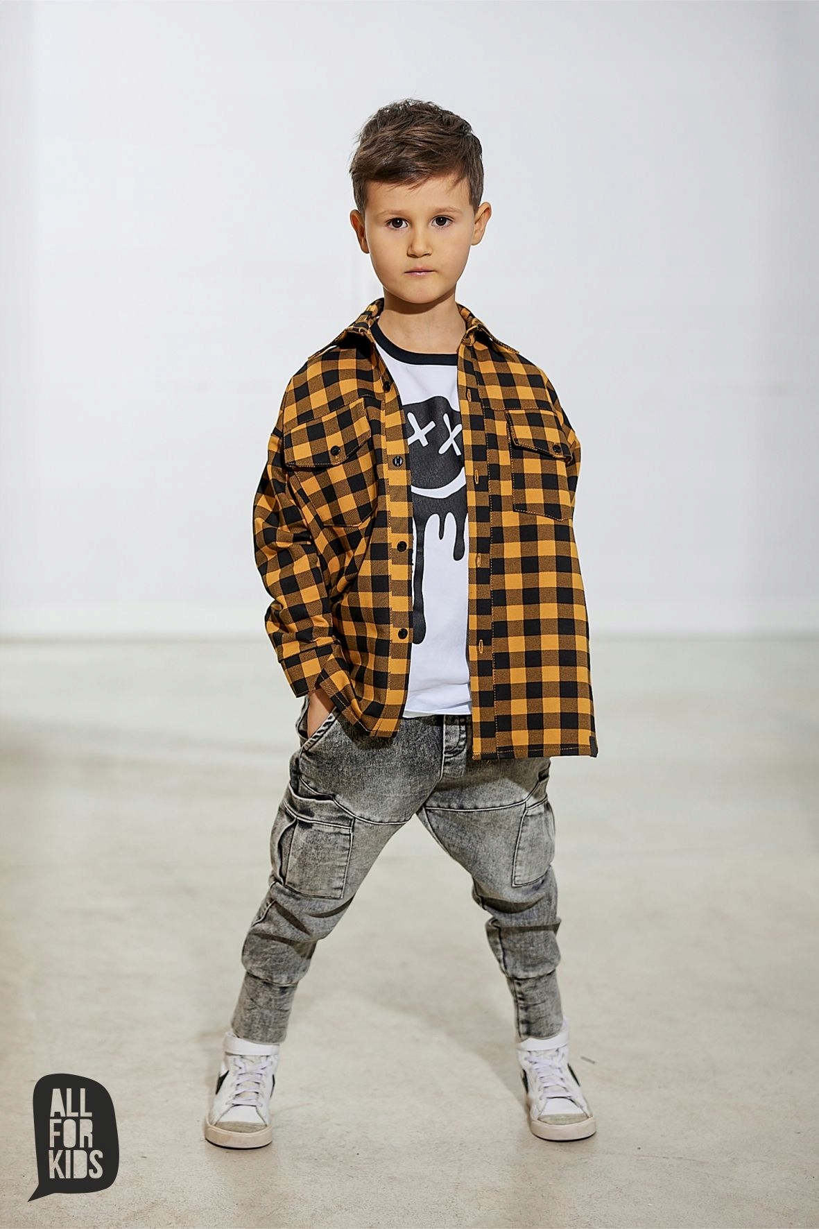 KOSZULA ALL FOR KIDS CHŁOPIEC R.104/110,116/122,152/158 Marka All For Kids