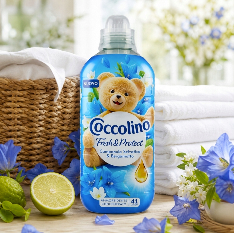 Coccolino tekutá aviváž - Luční zvonek & Bergamot, 41 praní 952 ml