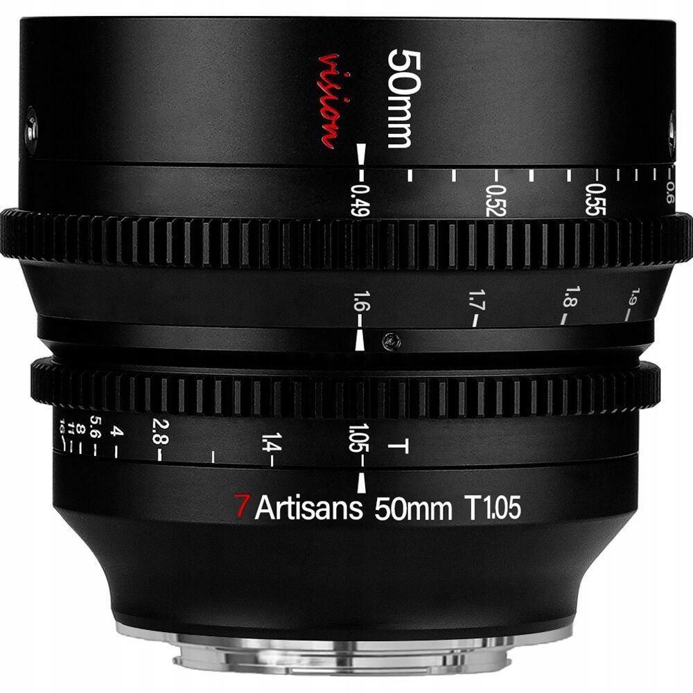 7Artisans Vision 50mm T1.05 obiektyw filmowy Canon Rf