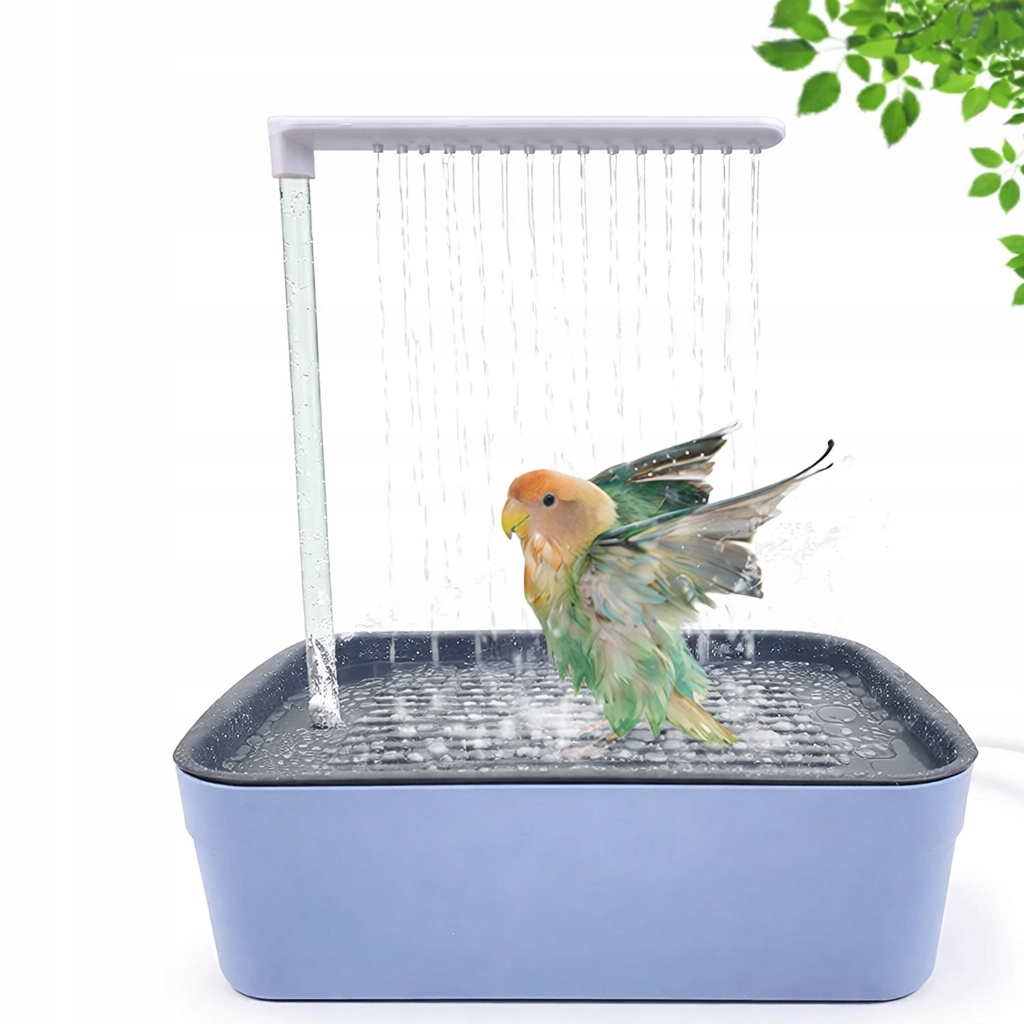 Sprchový kout pro ptáky, koupaliště pro papoušky, fontána, napáječka pro ptáky