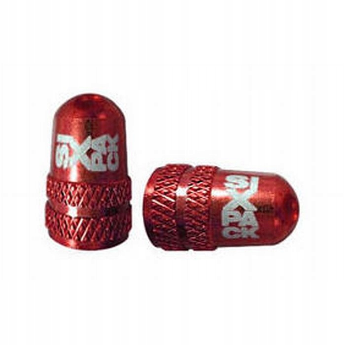Sixpack Racing Yakuza nakrętki na wentyle Av red 2