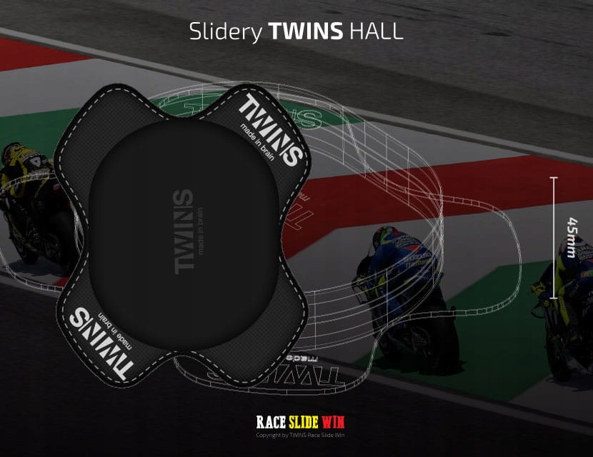 Слайдери з полімеру TWINS Hall Black