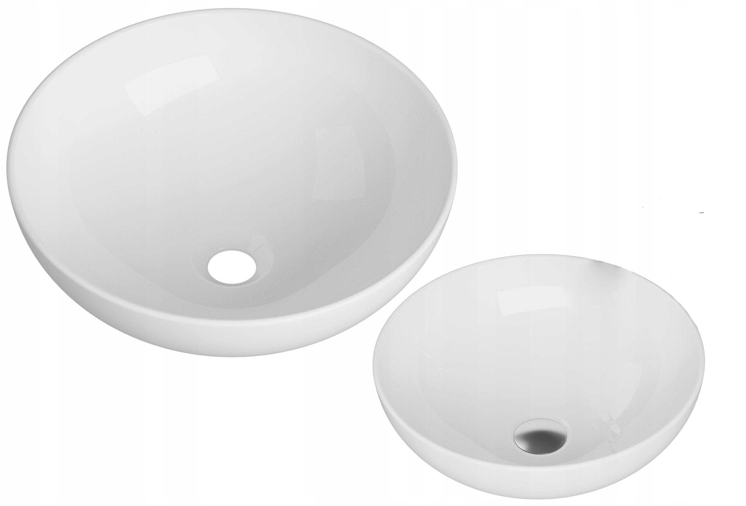 Umývačka Na Dosku Okrúhla Kúpeľňová Biela Keramická 40,5 cm Na Dosku Alba