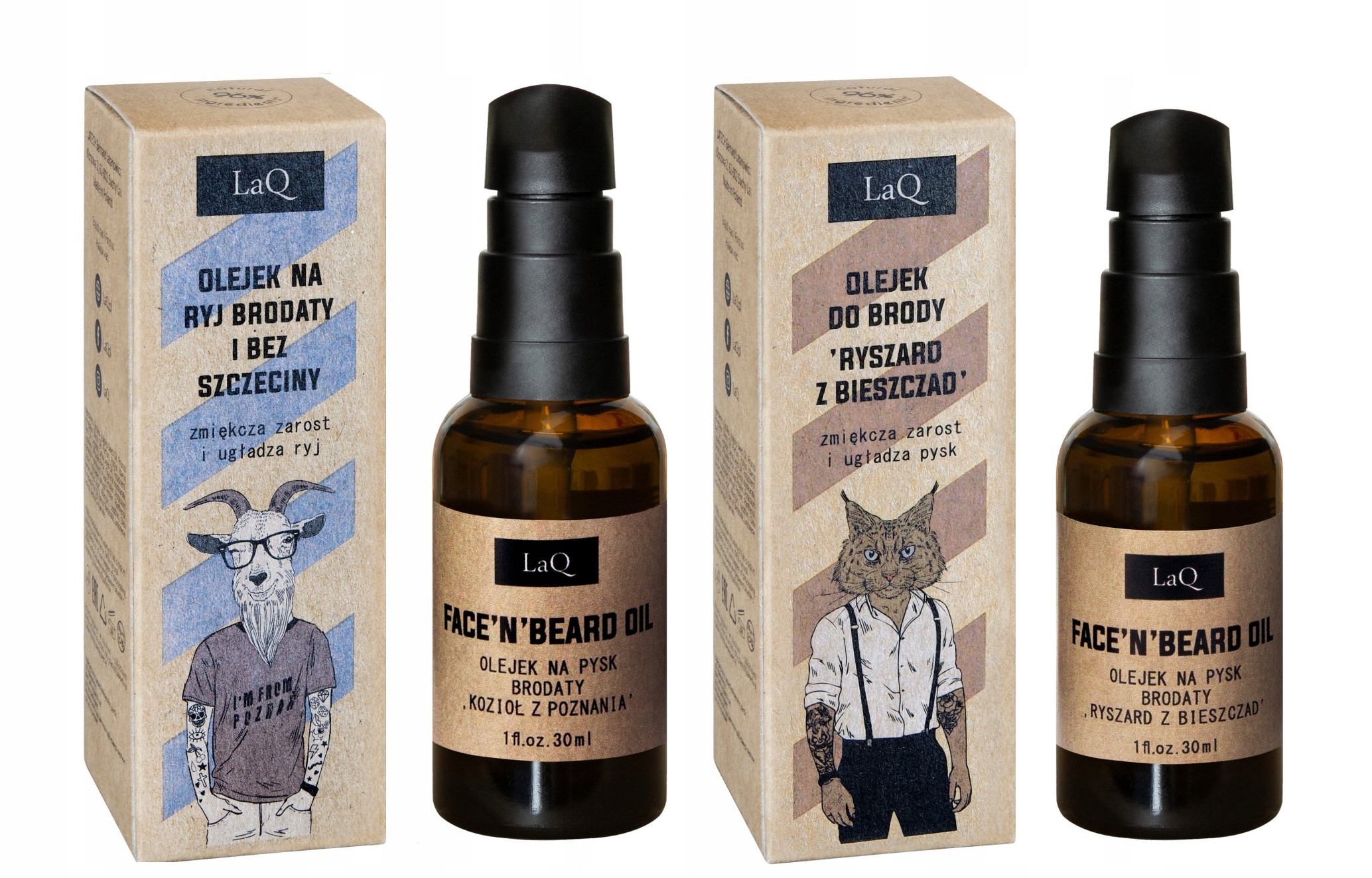 LAQ ZESTAW 2szt OLEJKÓW DO BRODY KOZIOŁ / RYŚ