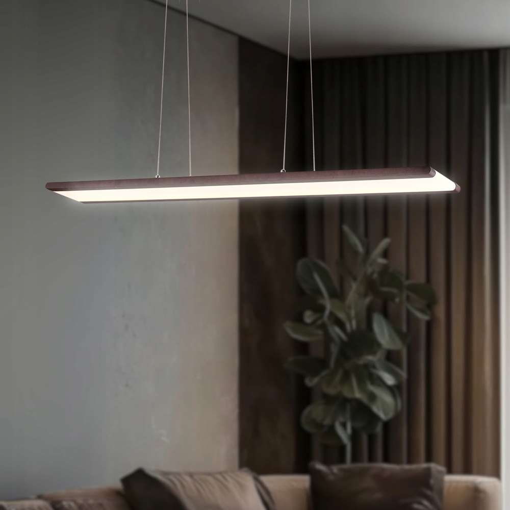 Wisząca lampa brązowa regulowana Led 28W 4000K Coconut Apeti A0010-311