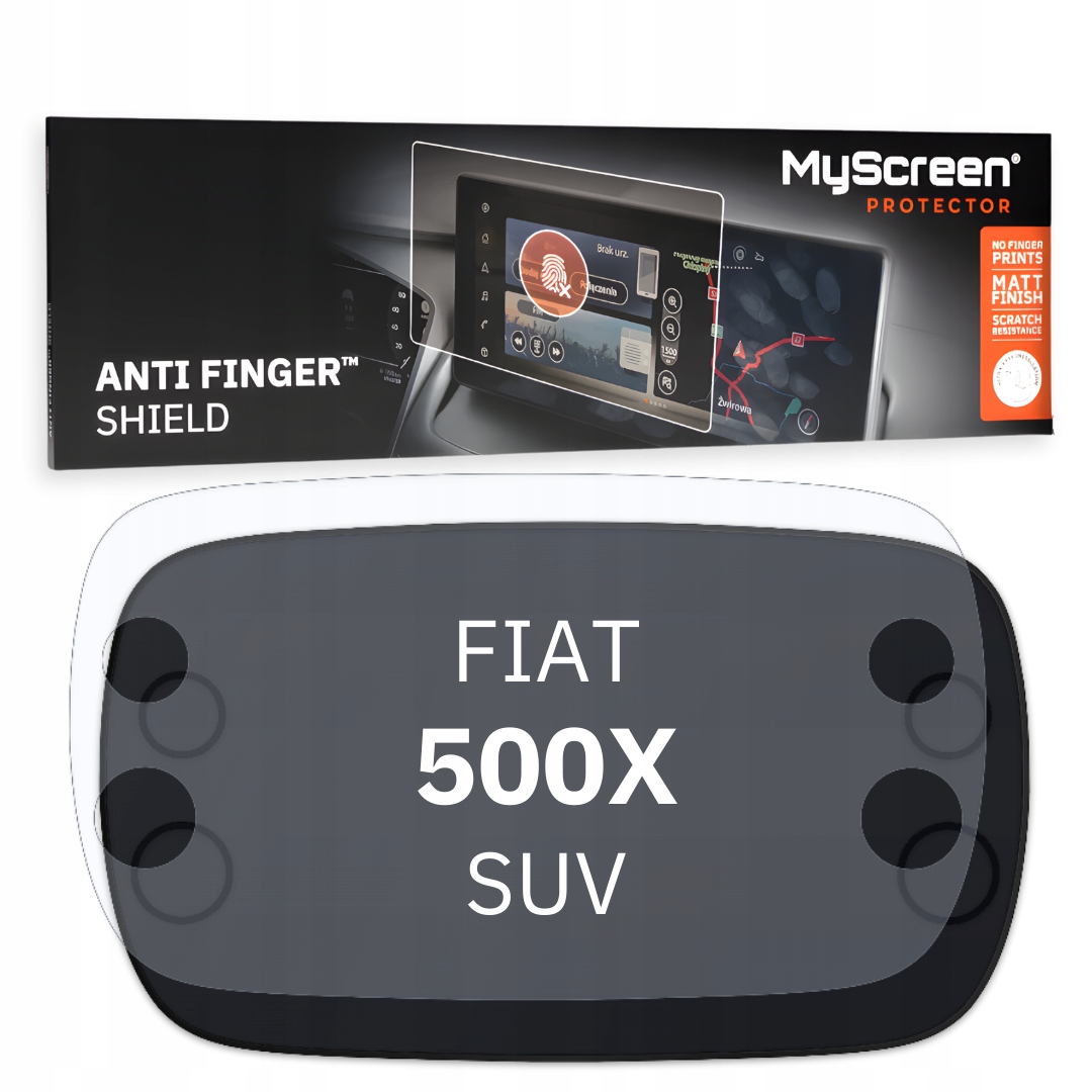Fiat 500X Suv 2018 01 * Matná fólie Anti Finger Shield