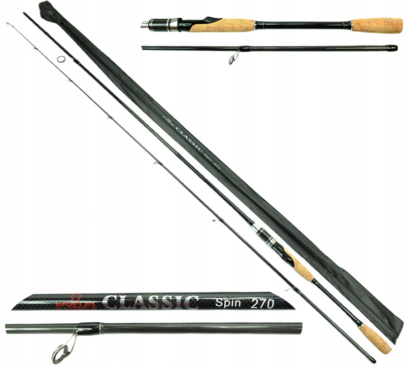 lekka wędka spinning Classic Spin 2,7m 10-30g Pro Fl Szczupak Sandacz