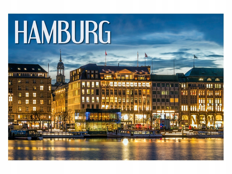 

Hamburg Rzeka Łaba Magnes na lodówkę