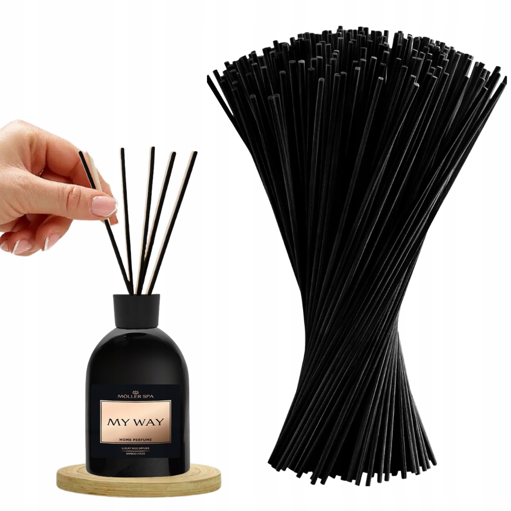 Syntetické Tyčinky Do Vonných Difuzérů Černé 25 cm x 3 mm 1000 ks 1 g