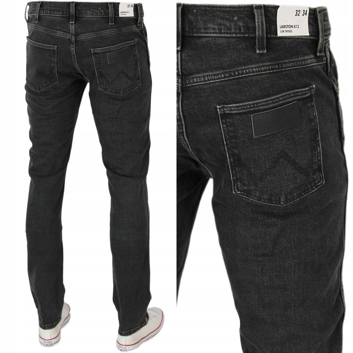 Wrangler Larston Tapered Slim Jeansy "ash" W33 L32