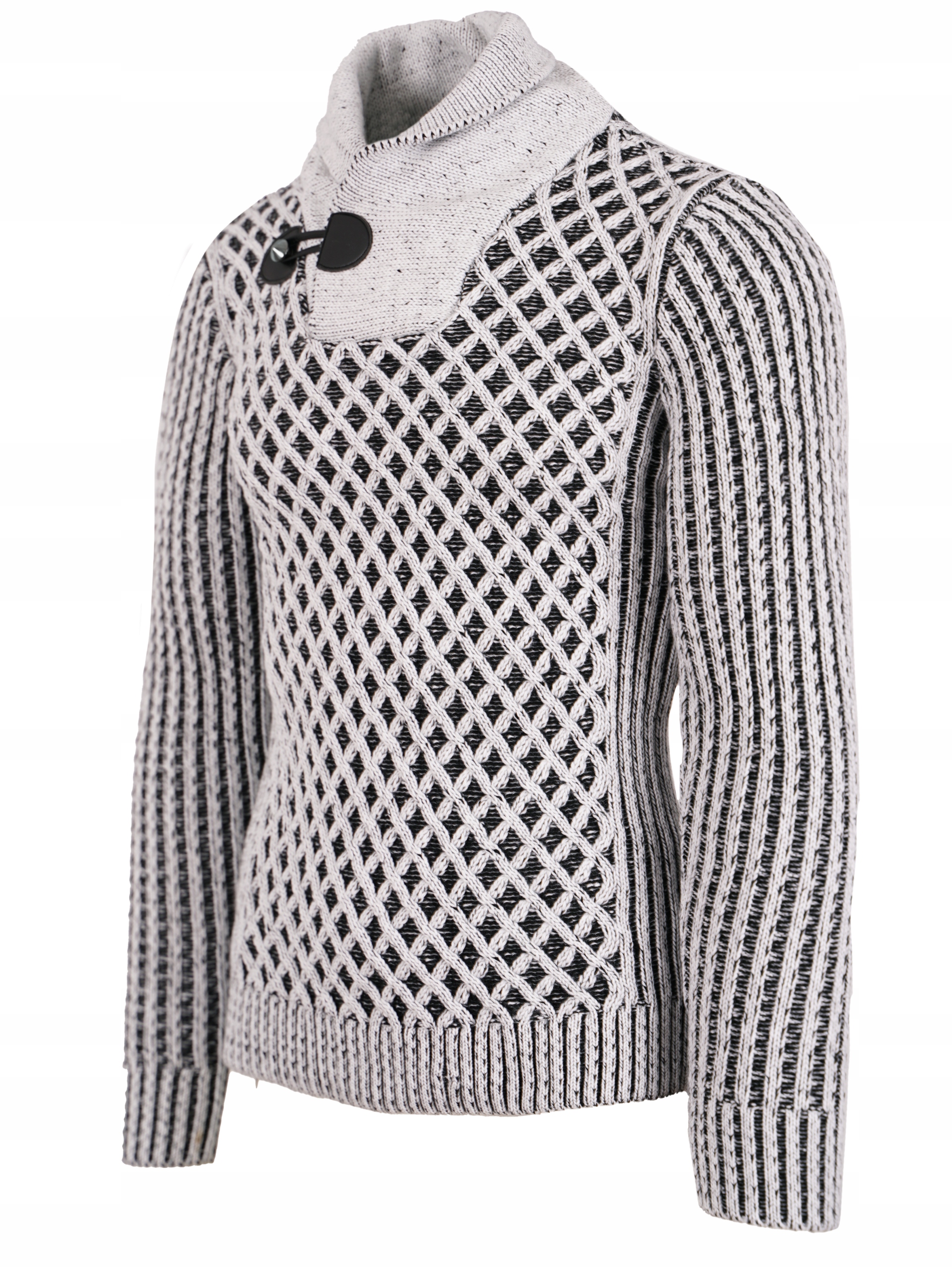 SWETER BIAŁY WEŁNIANY MĘSKI ZIMOWY GRUBY GOLF 3XL Rozmiar 3XL