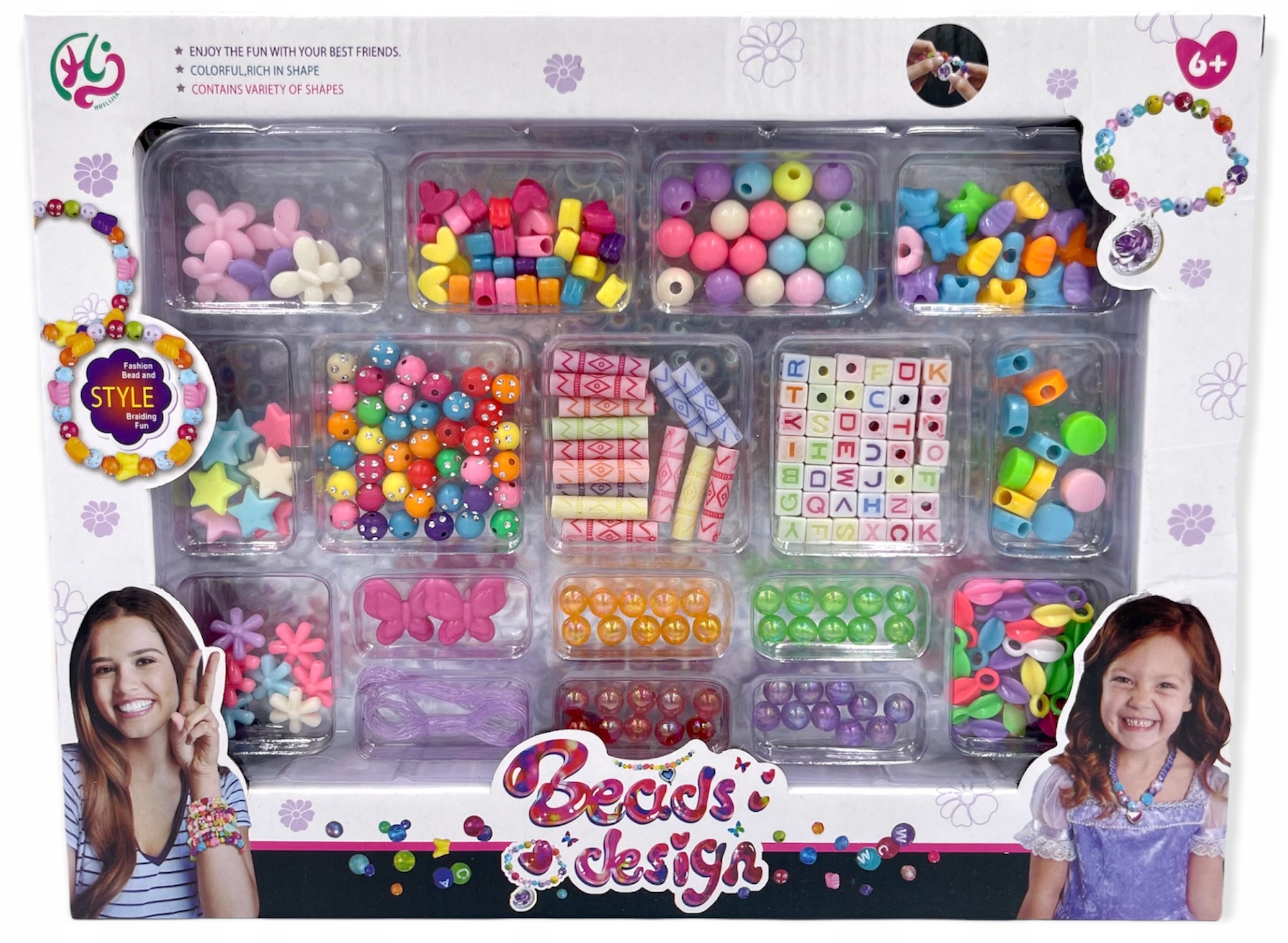 

Duży Zestaw Do Robienia Bransoletek Koraliki MIX