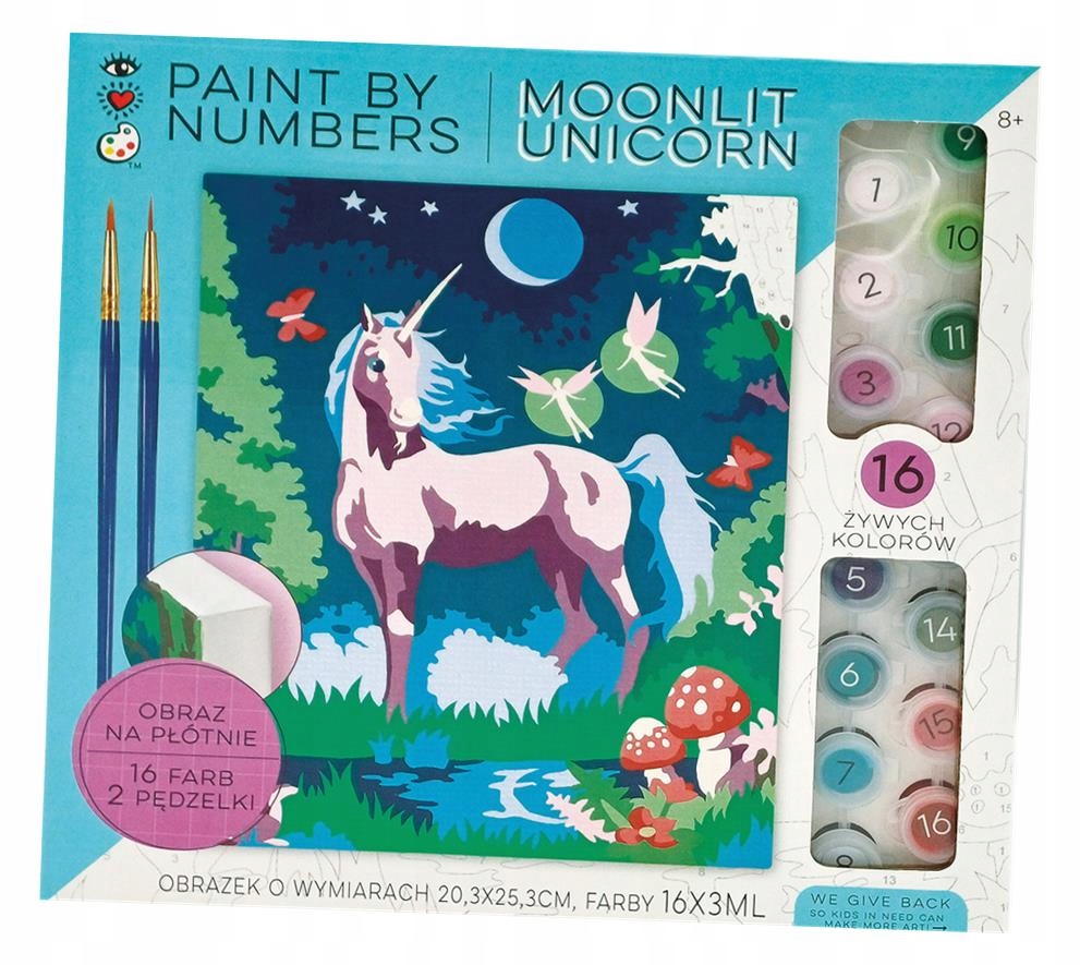 Obrázky pro Malování podle čísel Čísla Jednorožec STnux Pěkný