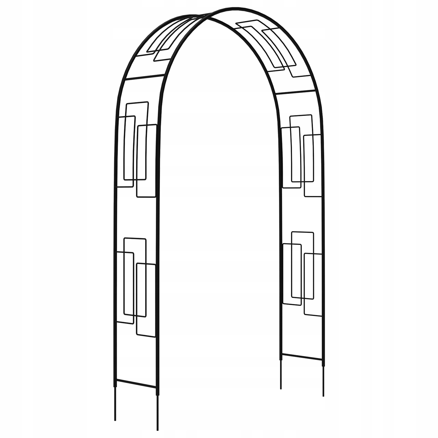 

Pergola metalowa łukowa 250 cm Moderna czarna