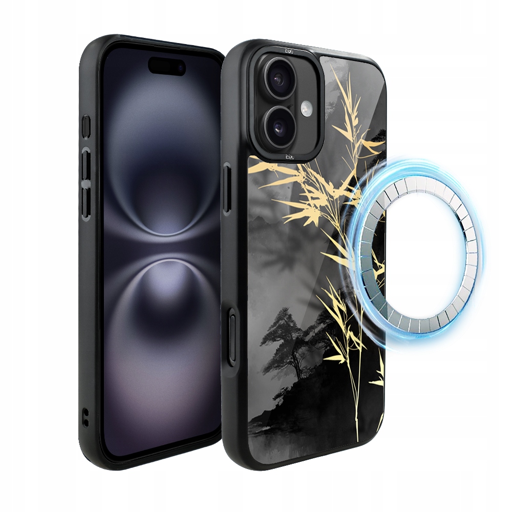 iPhone 16 Ibizu DropGuard matné Pouzdro s MagSafe, zlatý bambus