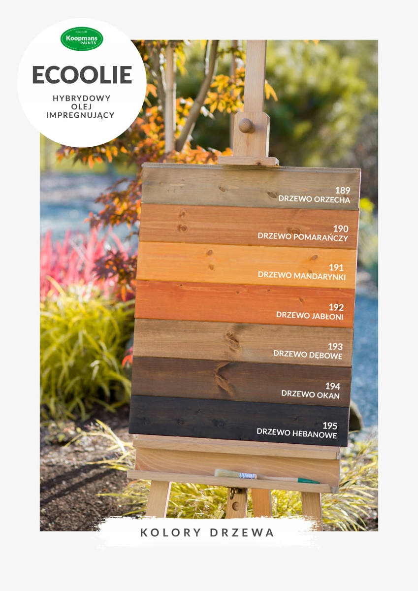 Olej do tarasu Koopmans ECOOLIE dąb dębowy 2,5L Rodzaj olej