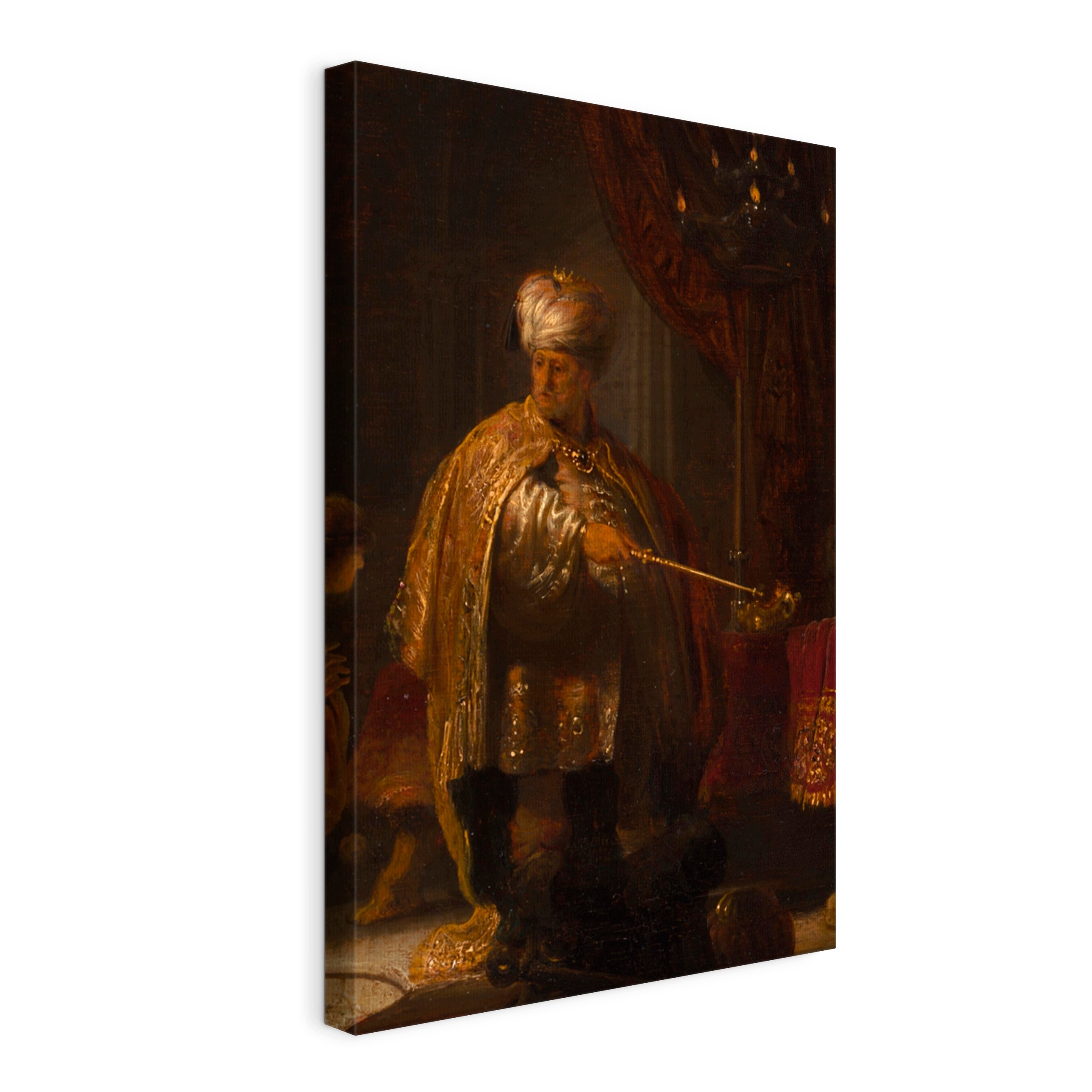 Obraz na plátně R.v. Rijn Daniel a Cyrus před Idol Belem 70x100 cm