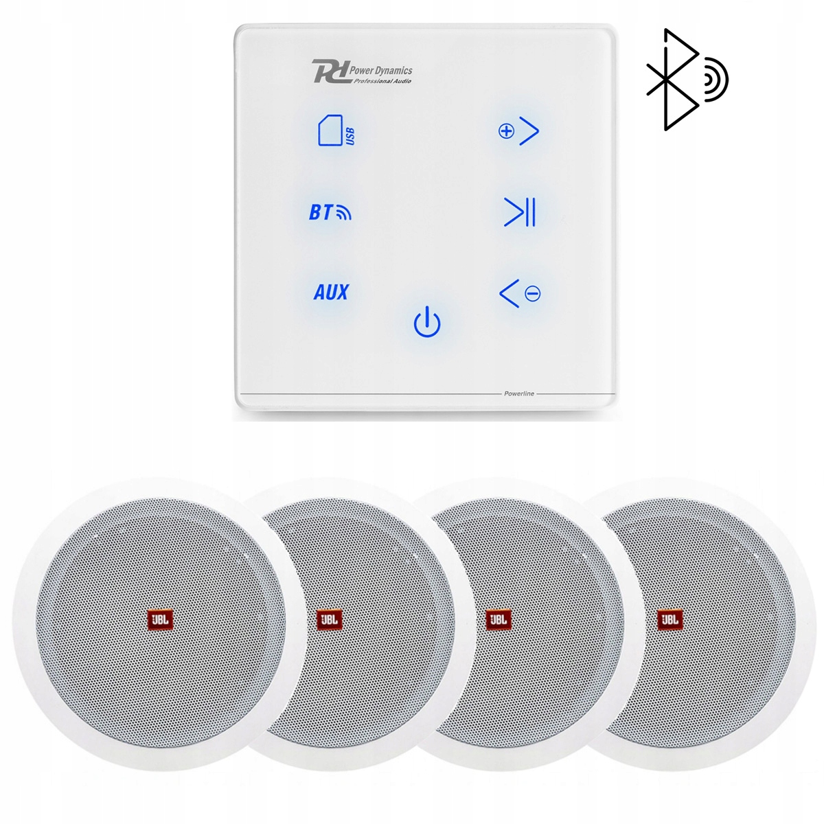 Sada Stropných Reproduktorov Jbl Stage 2 Biela Bt