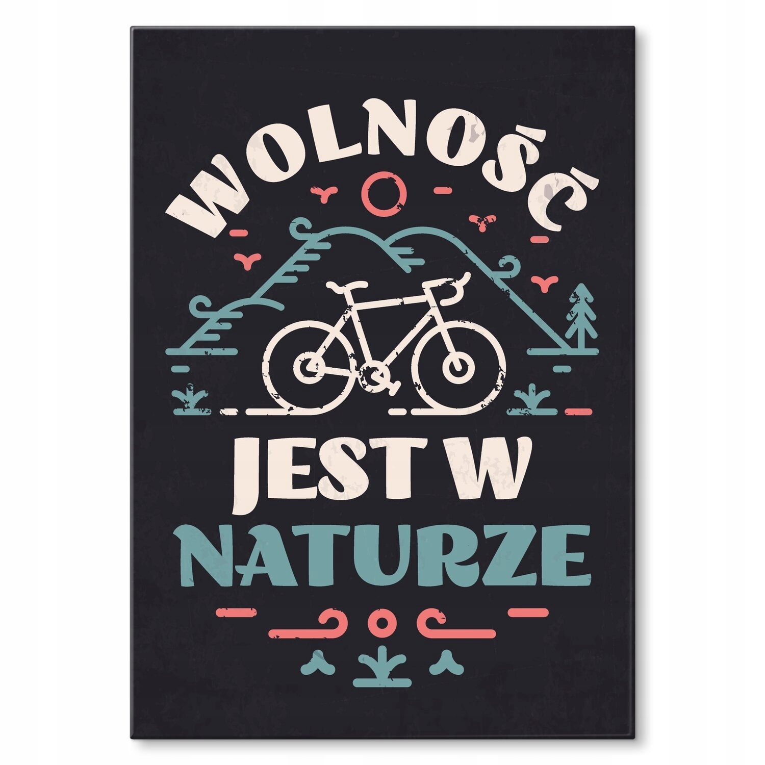 Kovový plakát Svoboda je v přírodě Dárek 42 x 59 cm