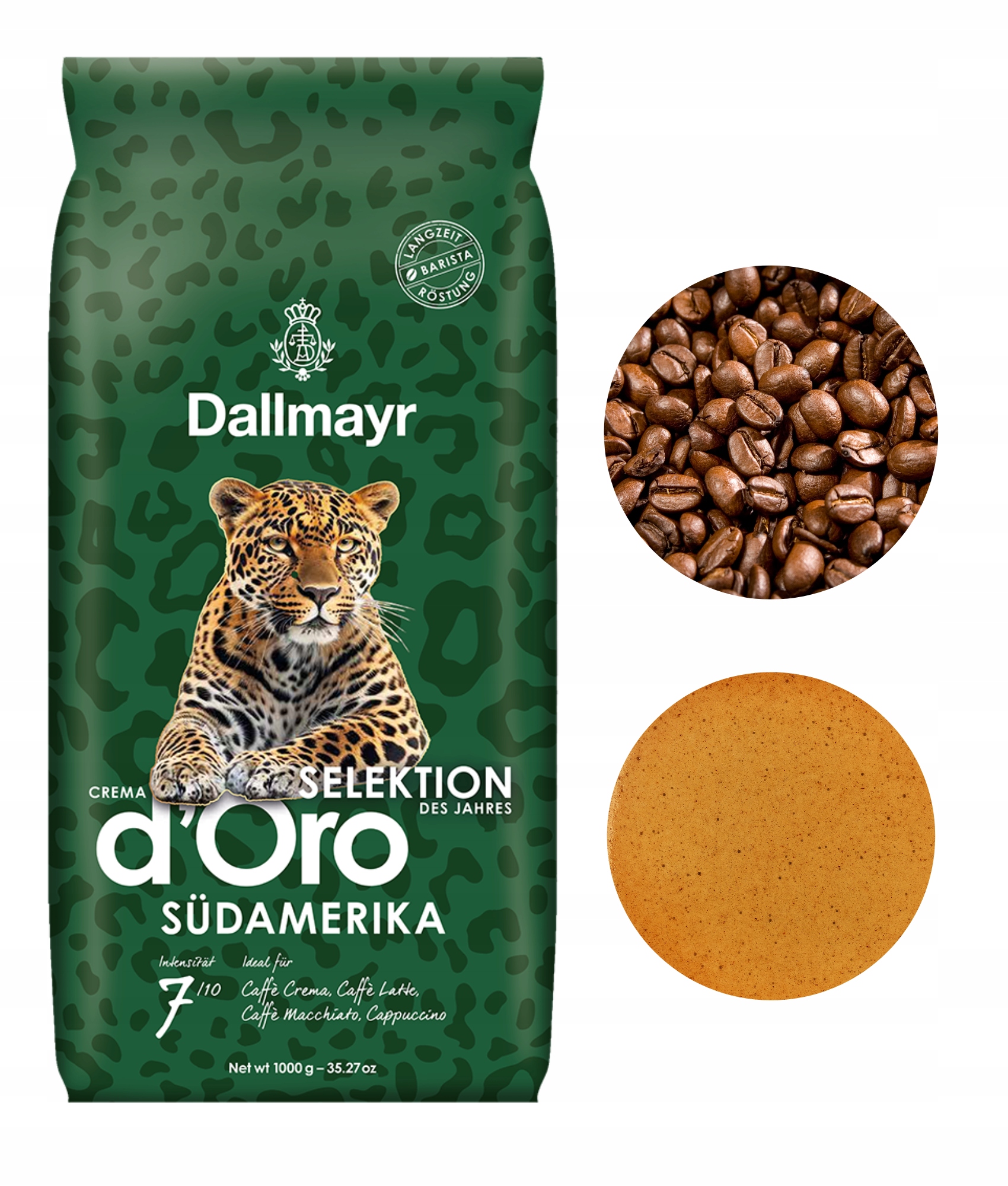 Levně Dallmayr d"Oro Selektion Südamerika káva zrnková 1 kg