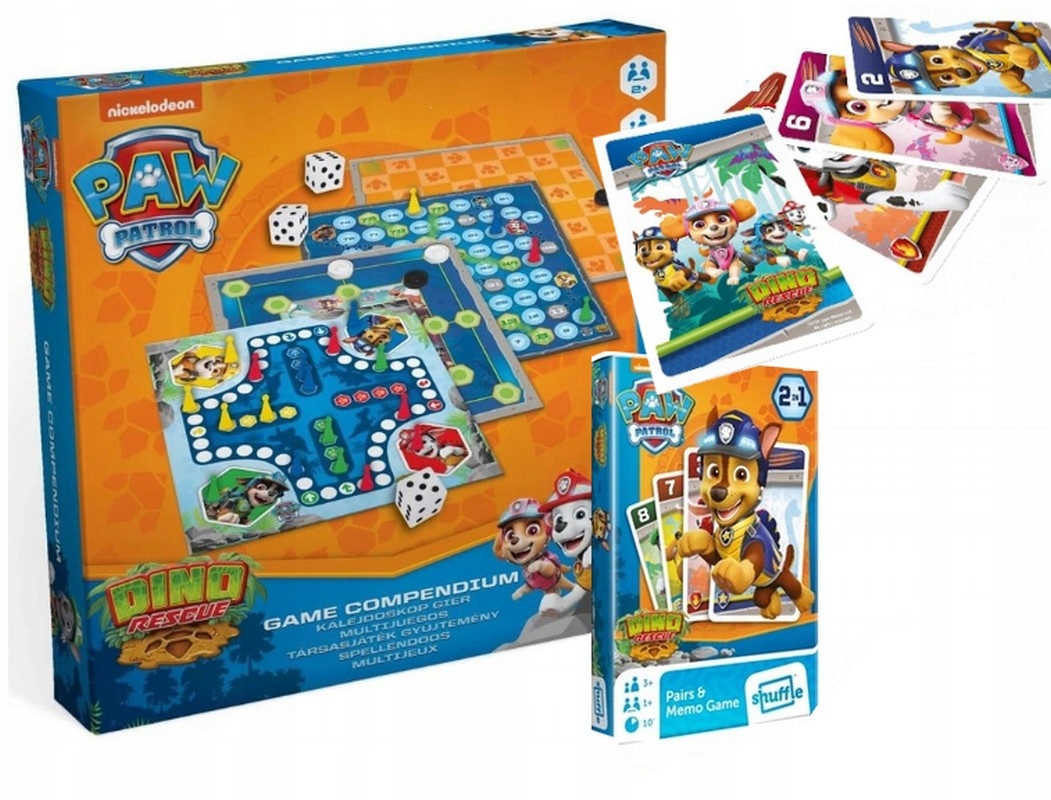 GRA PLANSZOWA PSI PATROL 35 GIER + karty piotruś