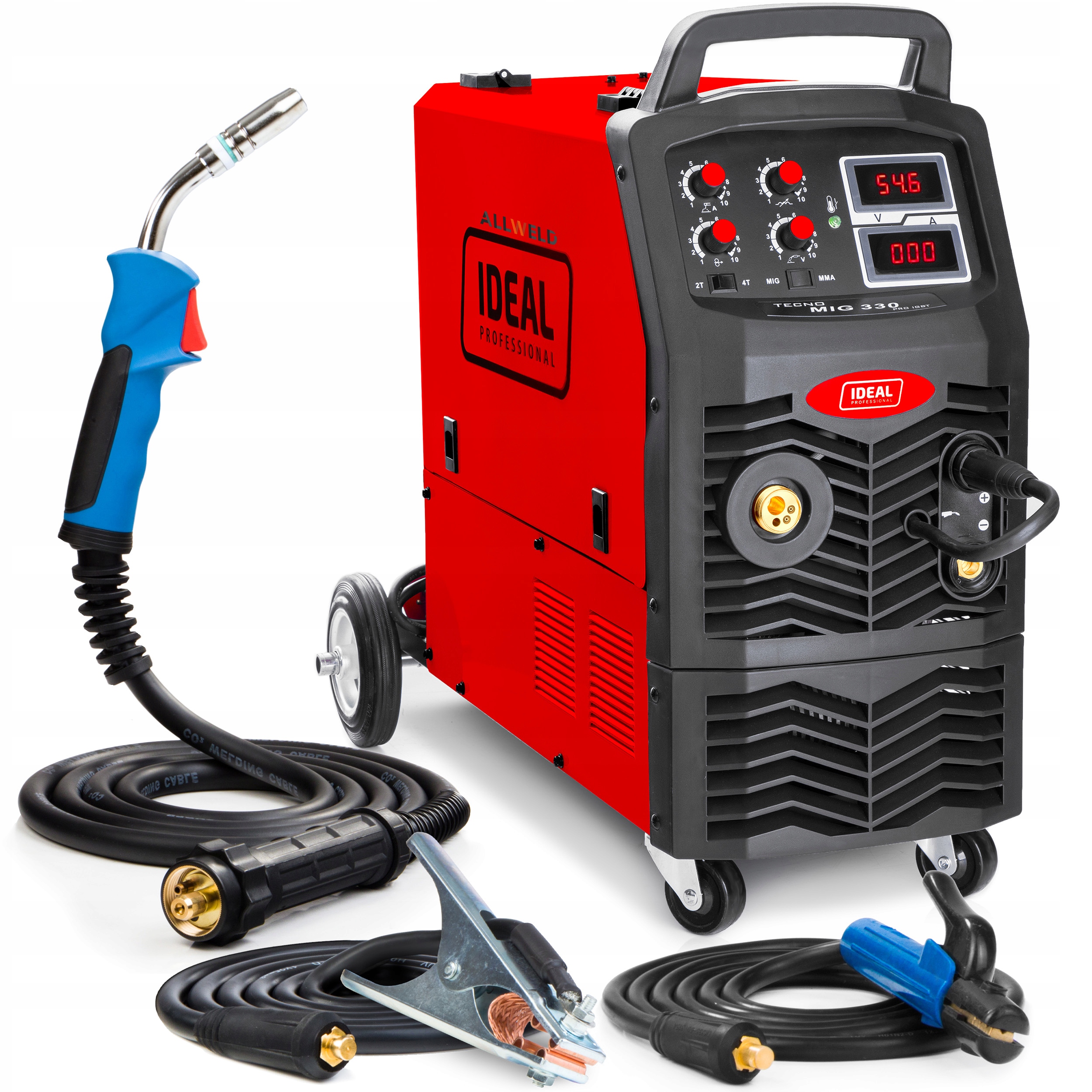 Półautomat Spawalniczy Migomat Spawarka Ideal Tecno Mig 330 4X4 Digital Mma
