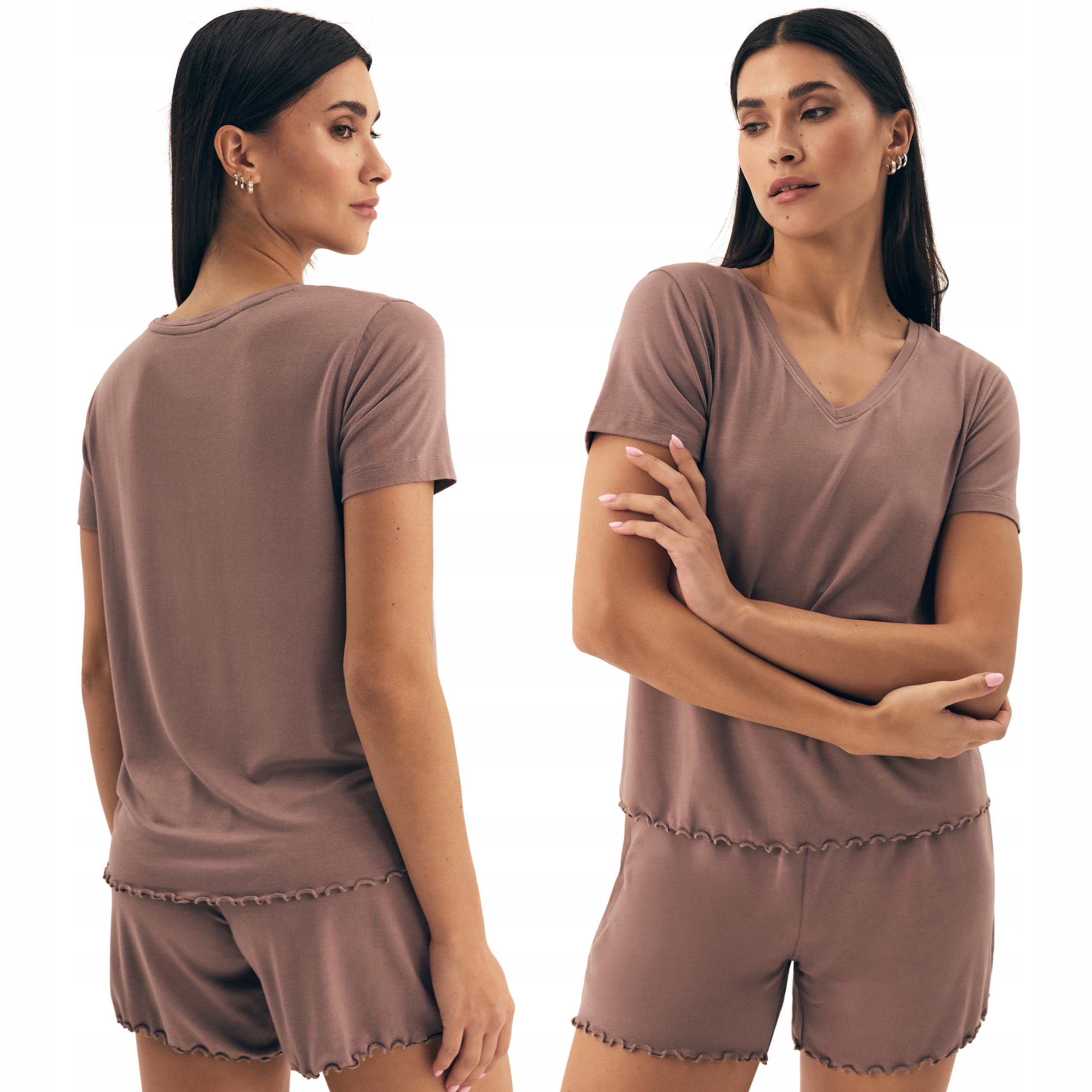 Henderson Noves dámské krátké pyžamo Falbanki Viskóza M