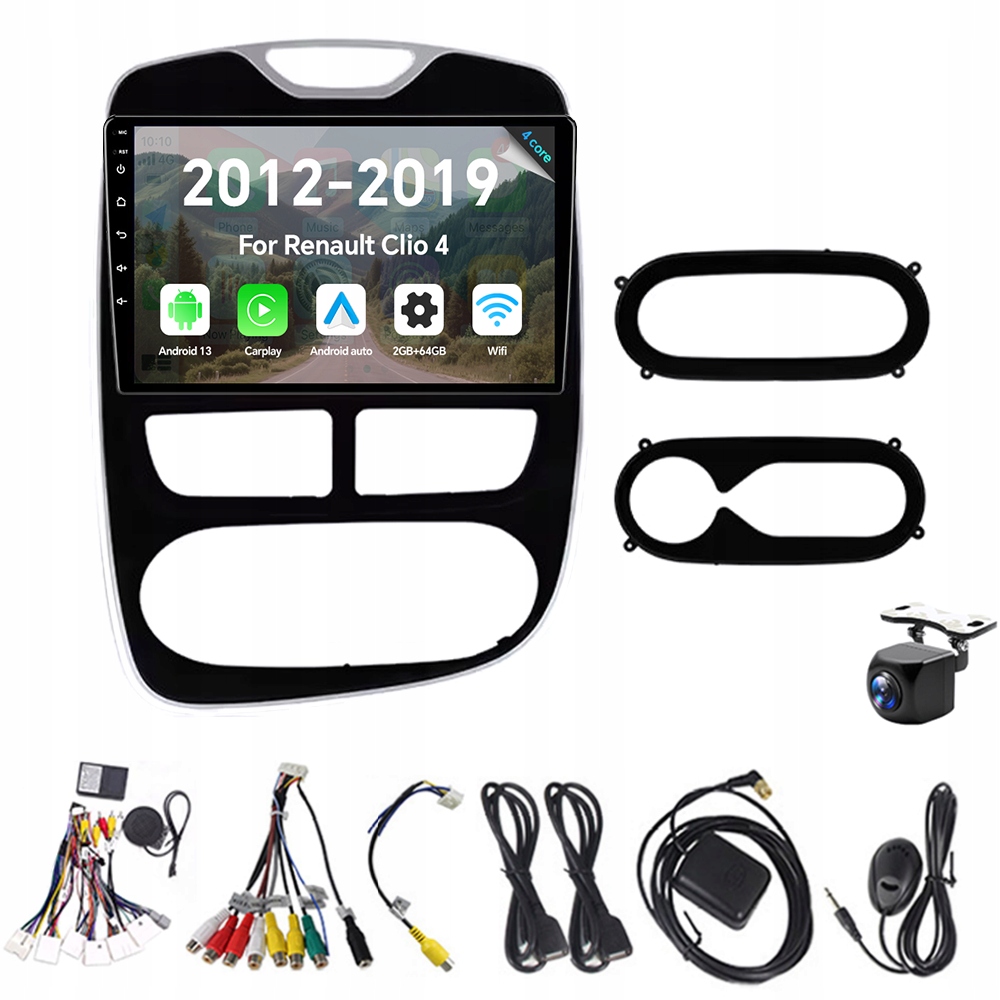 2Din Android 13 Autorádio pro Renault Clio 4 2012-2019 2G 64G Carplay Gps