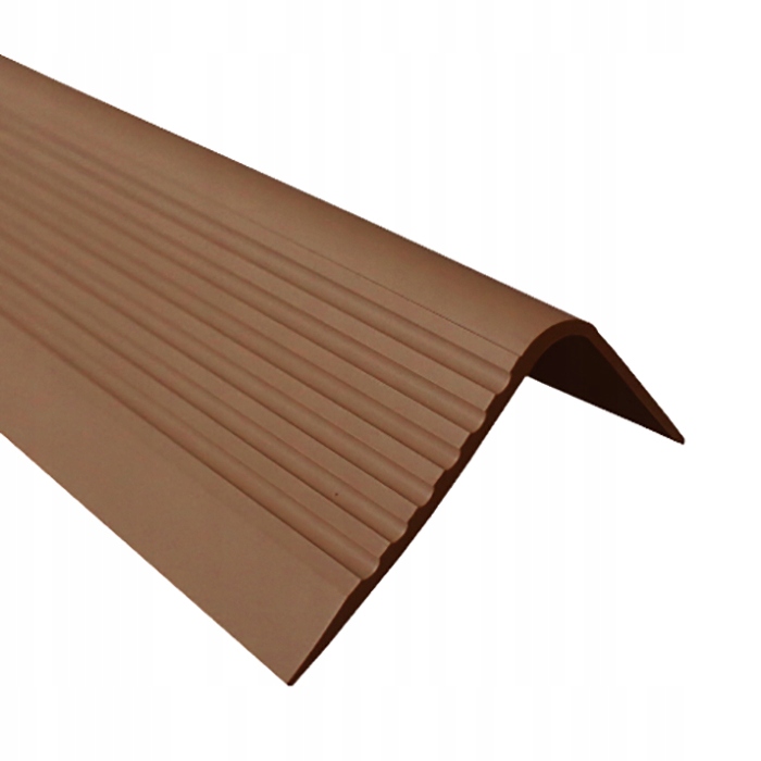 Protišmykový schodiskový profil, schodiskový nosník Rgpd 1,5 m, bronz 70x40 mm