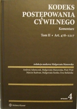 KODEKS POSTĘPOWANIA CYWILNEGO KOMENTARZ TOM II