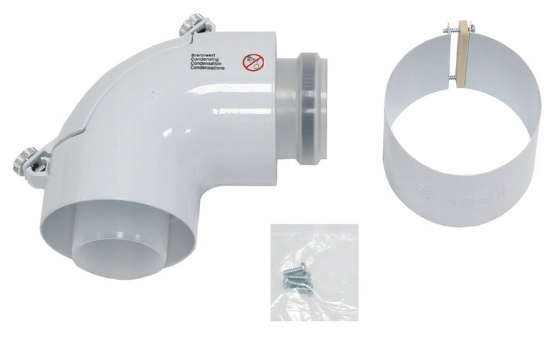 Vaillant Kolano rewizyjne koncentryczne 87 stopni 60/100 mm Pp