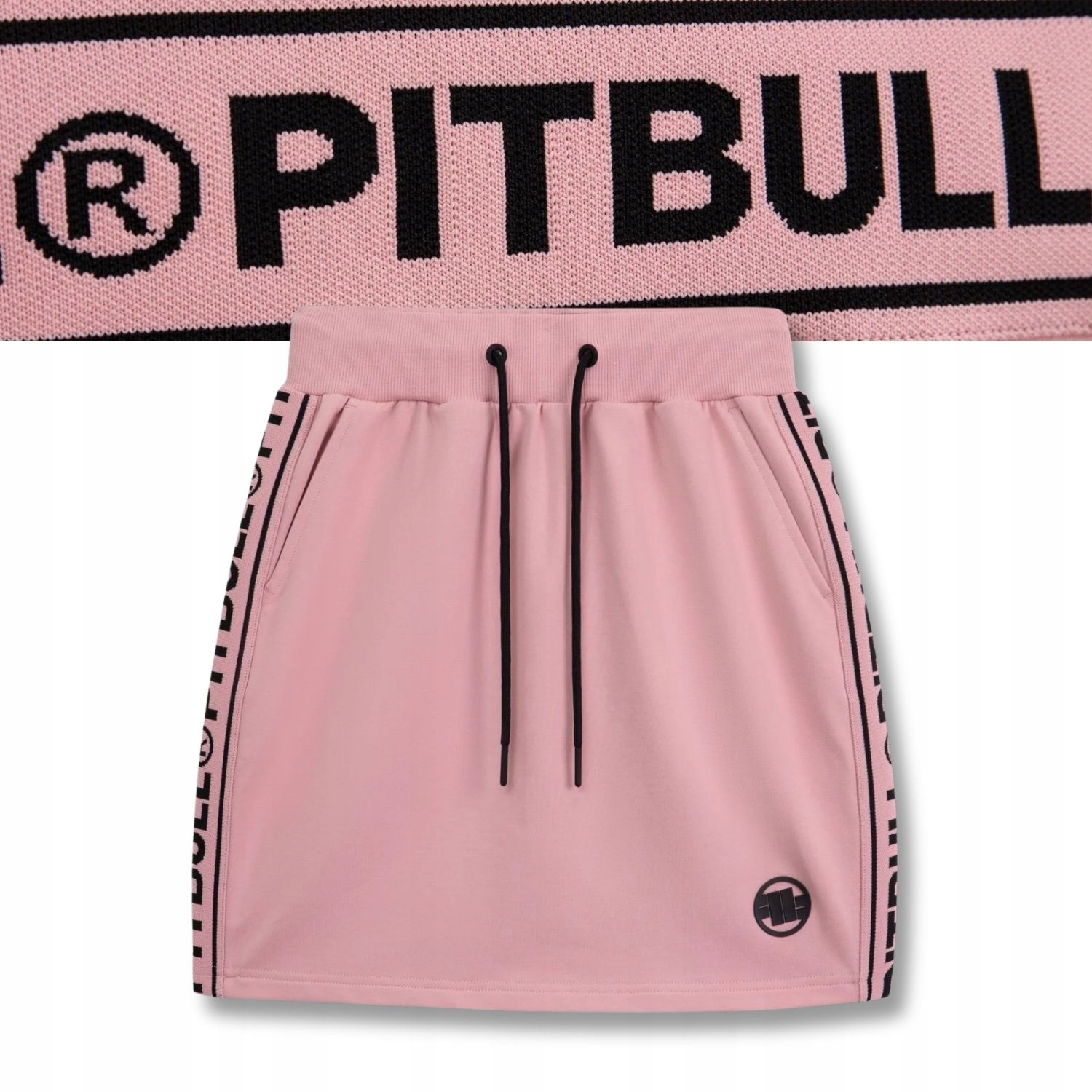 Dámská tepláková sukně Pitbull, krátká, přiléhavá, s lampasy, pro každodenní nošení