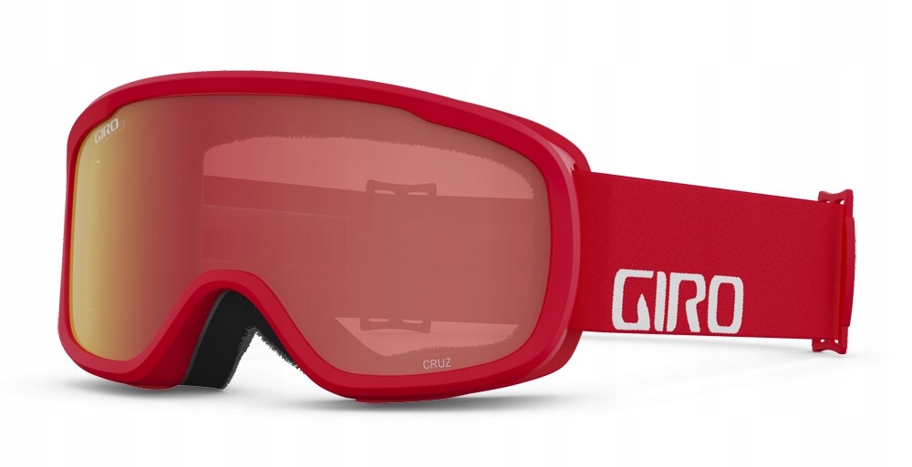 Lyžařské brýle Giro Cruz Red & White Wordmark – zrcadlové sklo