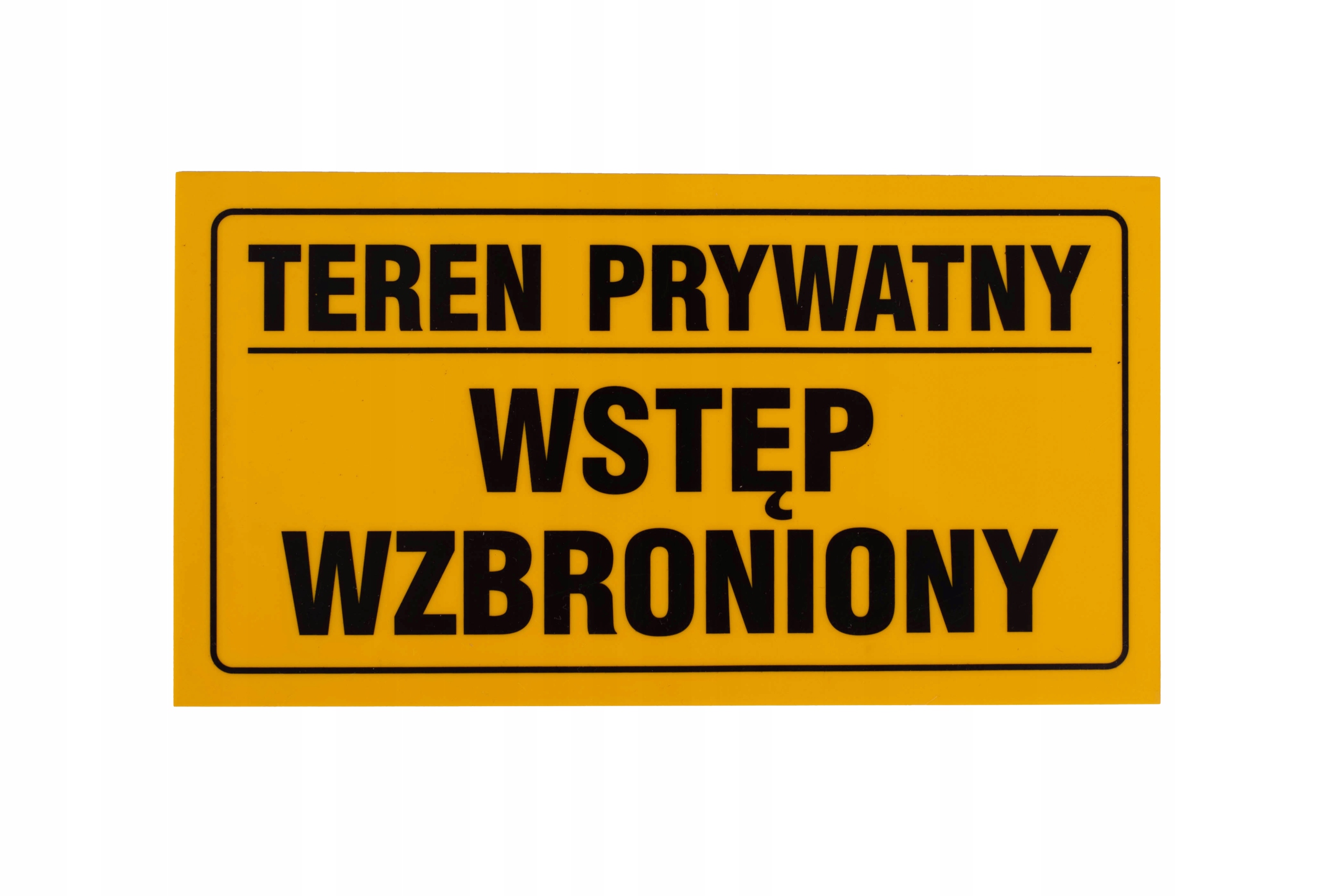 

Tabliczka 12x22 Teren Prywatny Wstęp Wzbroniony