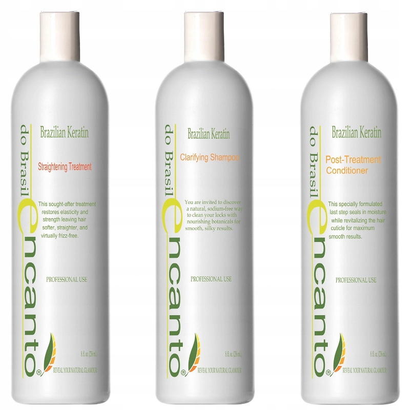 Encanto Keratin Sada Keratinového Narovnání Vlasů 3X236 ML