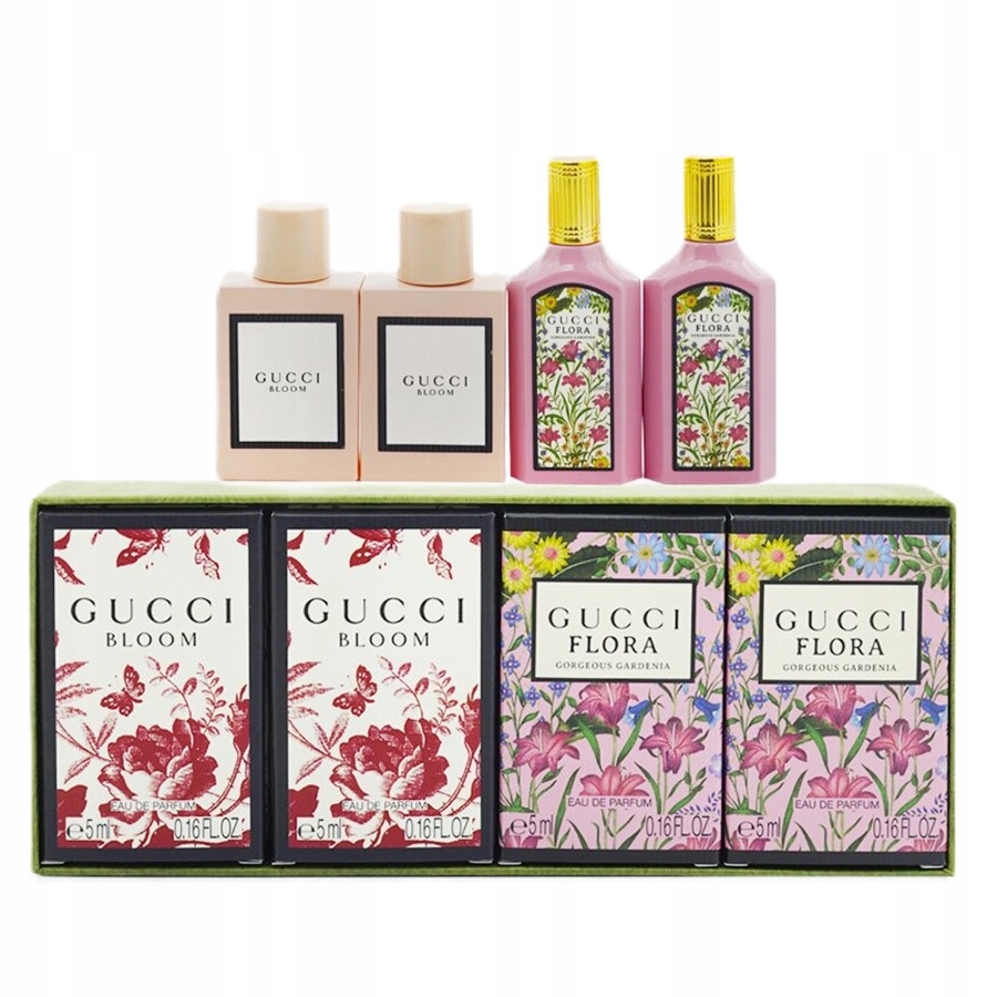 Gucci Flora Gorgeous Gardenia & Bloom zestaw miniaturek (4 X)
