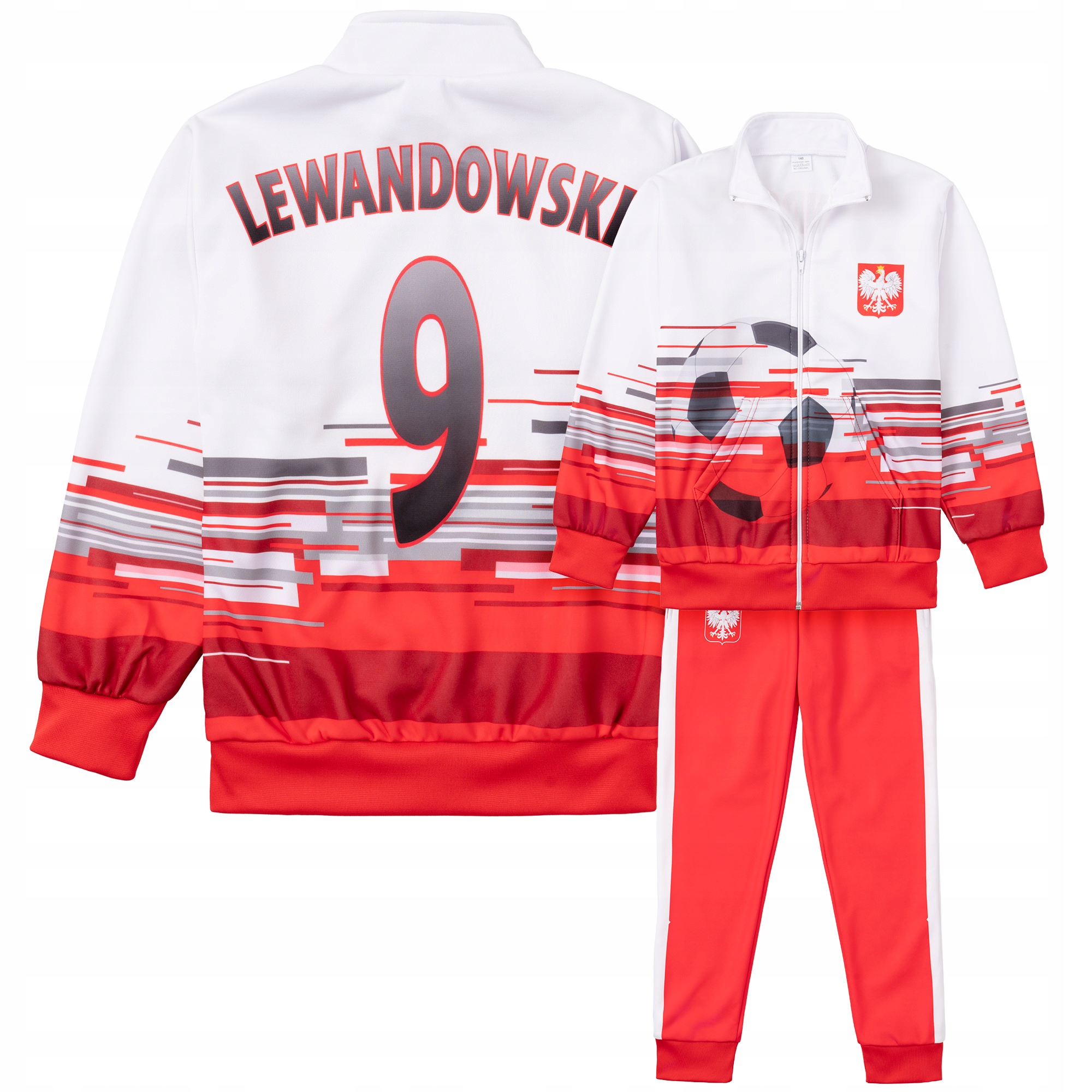 Komplet dresowy Lewandowski Polska 9 wz.1 rozm. 164