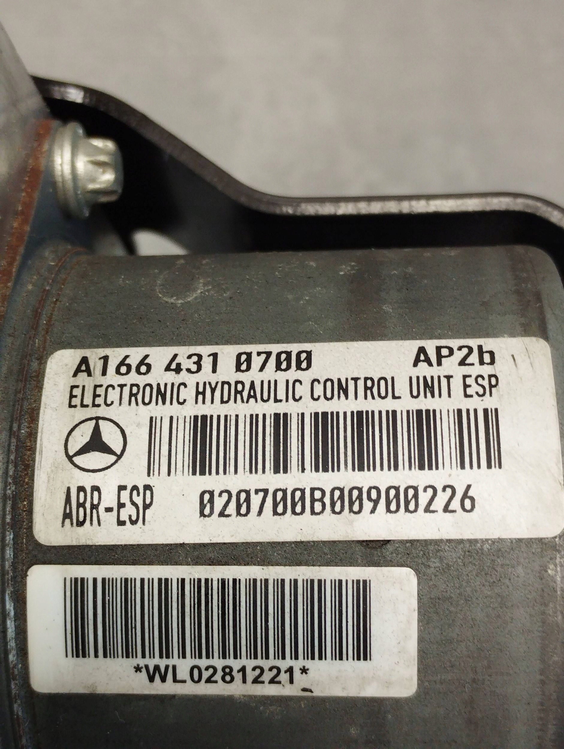 Mercedes-Benz GLE W166 pump control unit ABS A1664310700