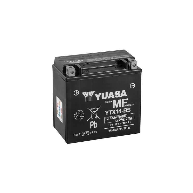 Аккумулятор Yuasa YTX14-BS 12V / 12AH 200A ток Силезия