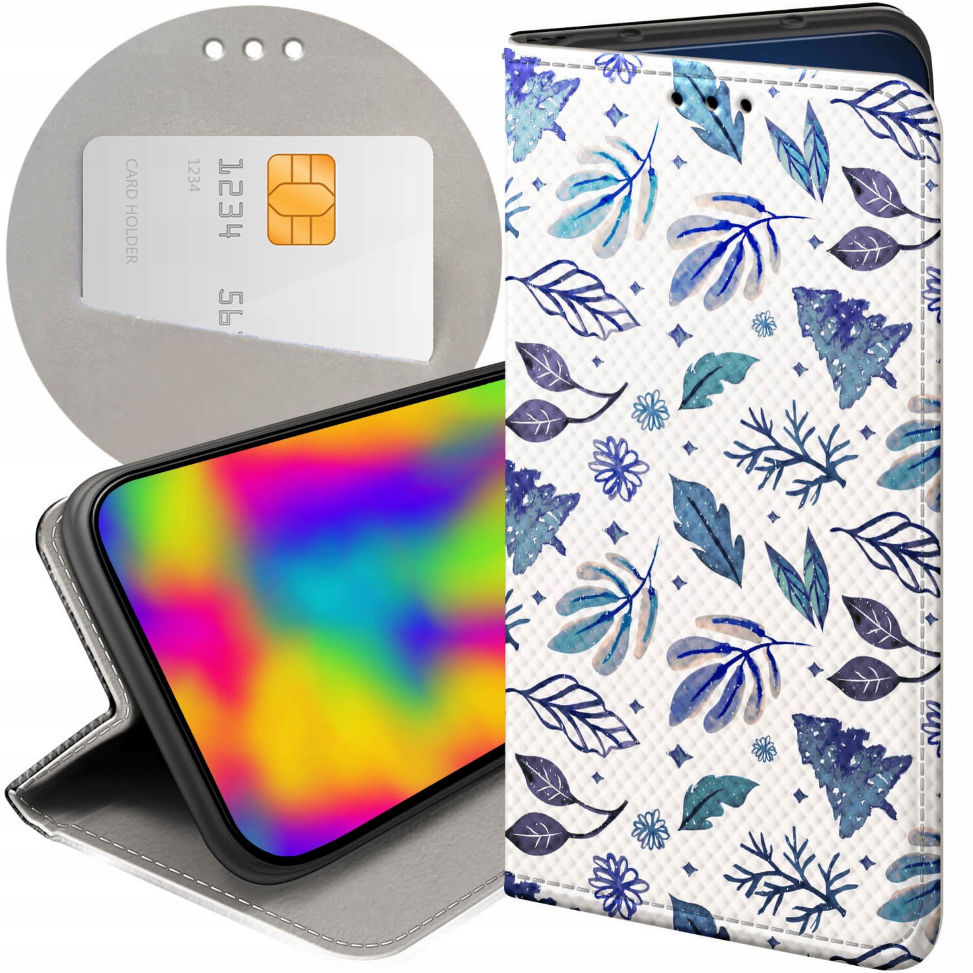 Etui Z Klapką Do Honor 400 Zima Śnieg Śnieżynki Winter Futerał Case